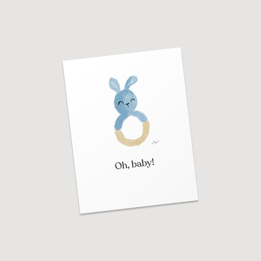 Blue Bunny Card